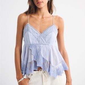 A&F Babydoll Lace-Trim Cami XS